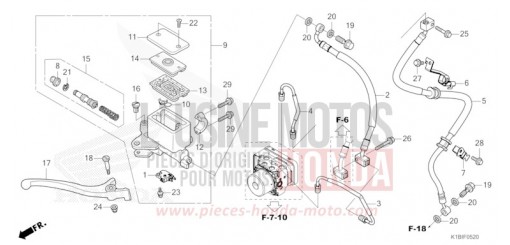 MAITRE-CYLINDRE DE FREIN AVANT CYLINDRE NSS350AST de 2026